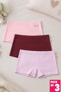 Zivame Girls Boyshorts (Pack of 3) - Multicolor — thumbnail 1